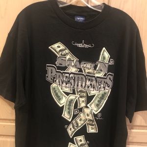 RUFF RYDERS MENS BLACK SHORT SLEEVE SHIRT XL MONEY